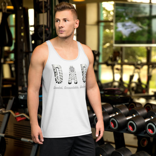 Dependable, Accountable, Determined: Mission 11 Unisex Tank Top