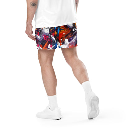 Mission 11 Paint Splatter Mesh Shorts