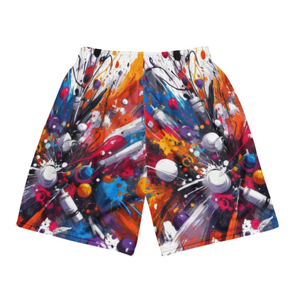 Mission 11 Paint Splatter Mesh Shorts