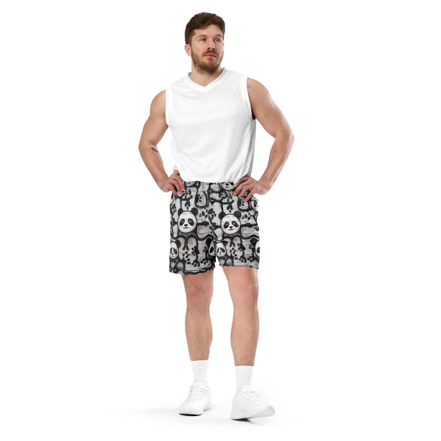 Mission 11 Panda Mesh Shorts