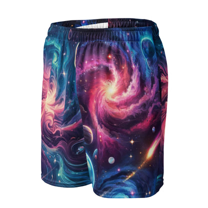 Unisex Mesh Galaxy Print Shorts - Mission