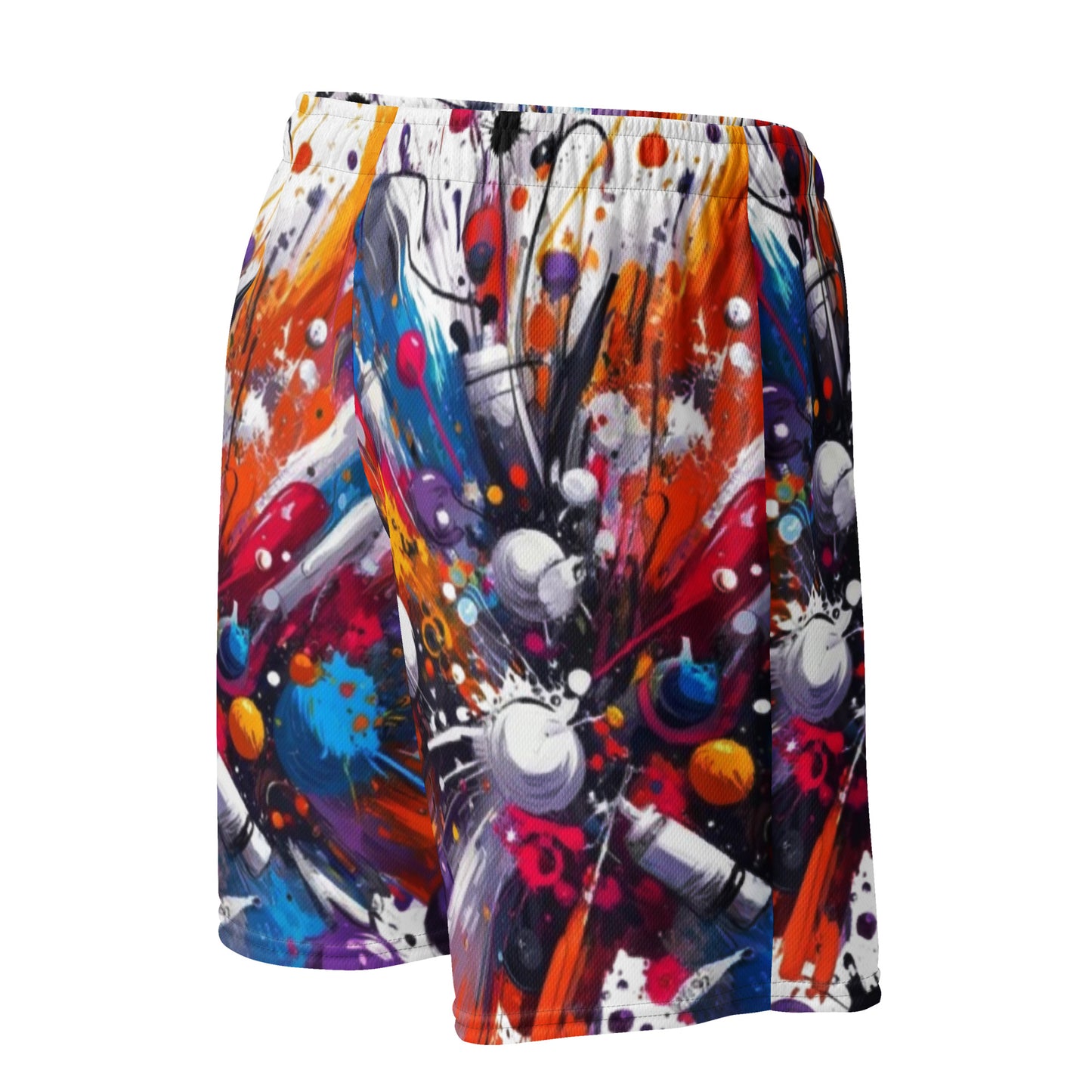 Mission 11 Paint Splatter Mesh Shorts