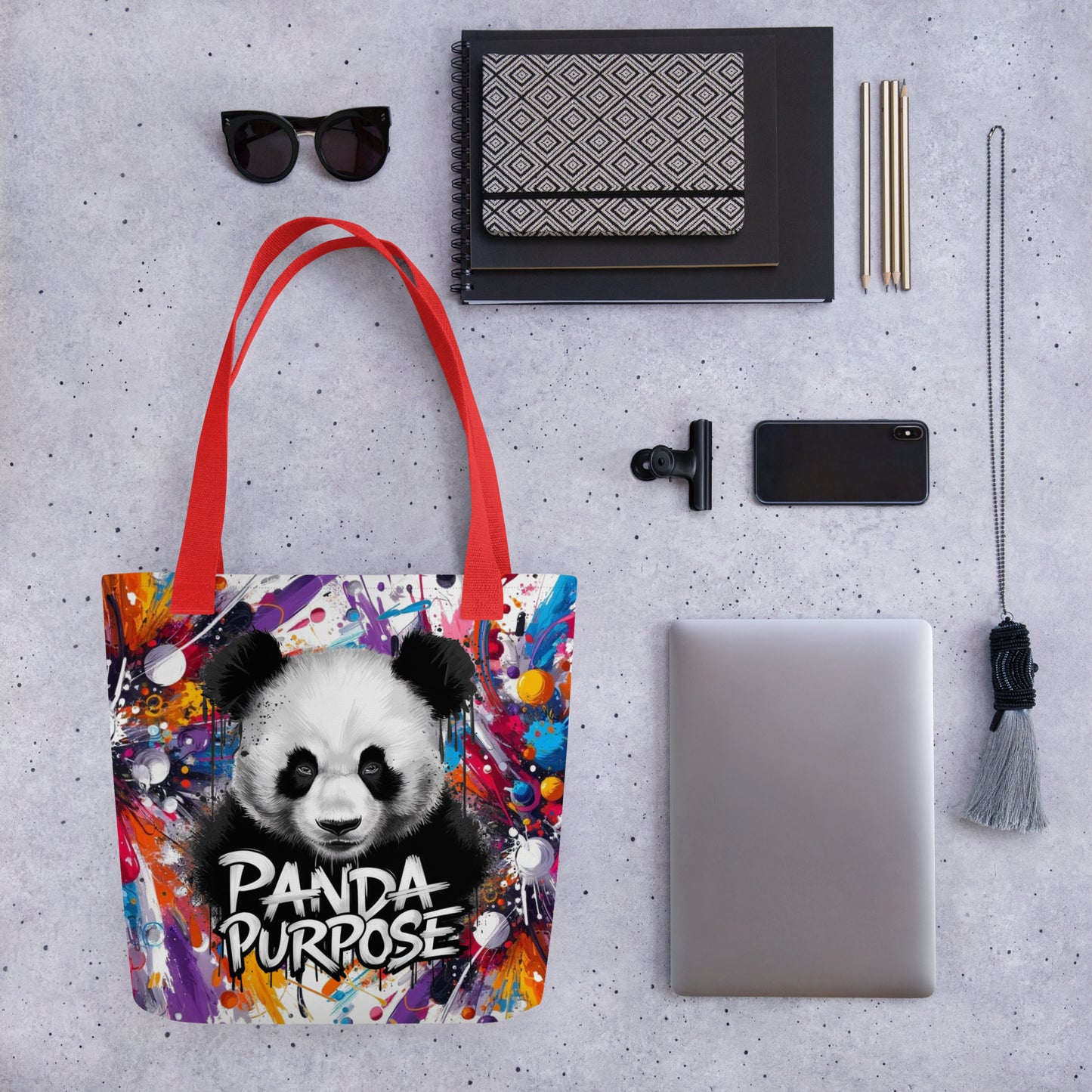 Mission 11 Panda Purpose Tote Bag