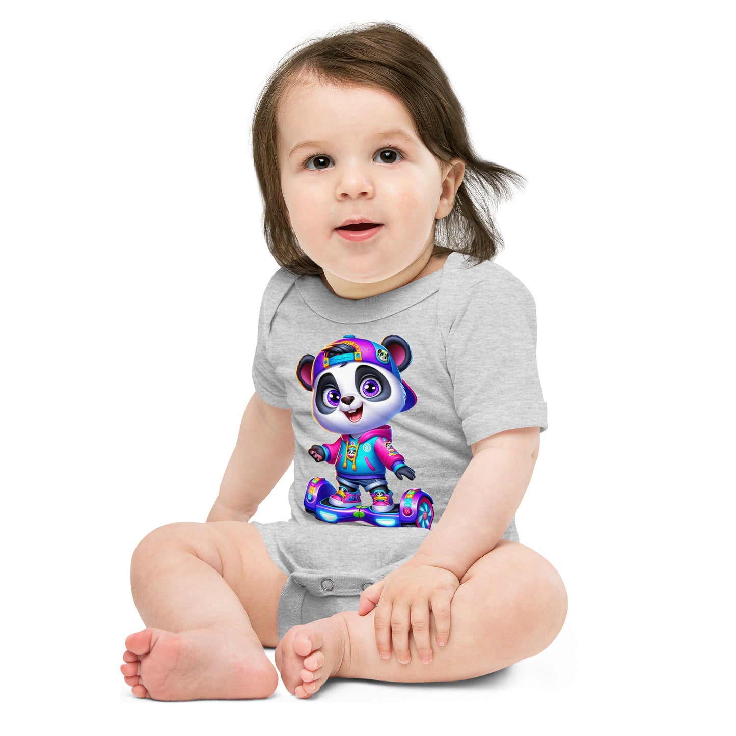 Baby Onesie - Panda on Hoverboard Adventure - Mission 11