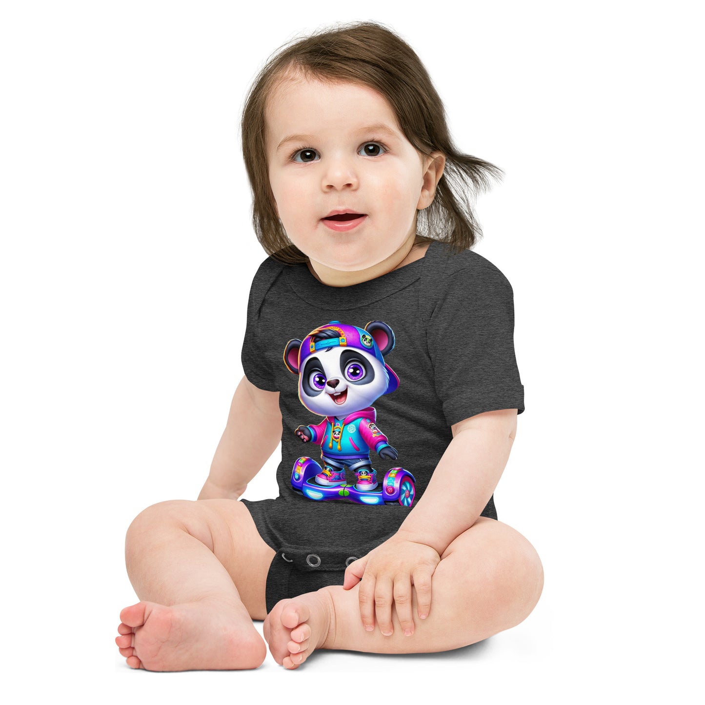 Baby Onesie - Panda on Hoverboard Adventure - Mission 11