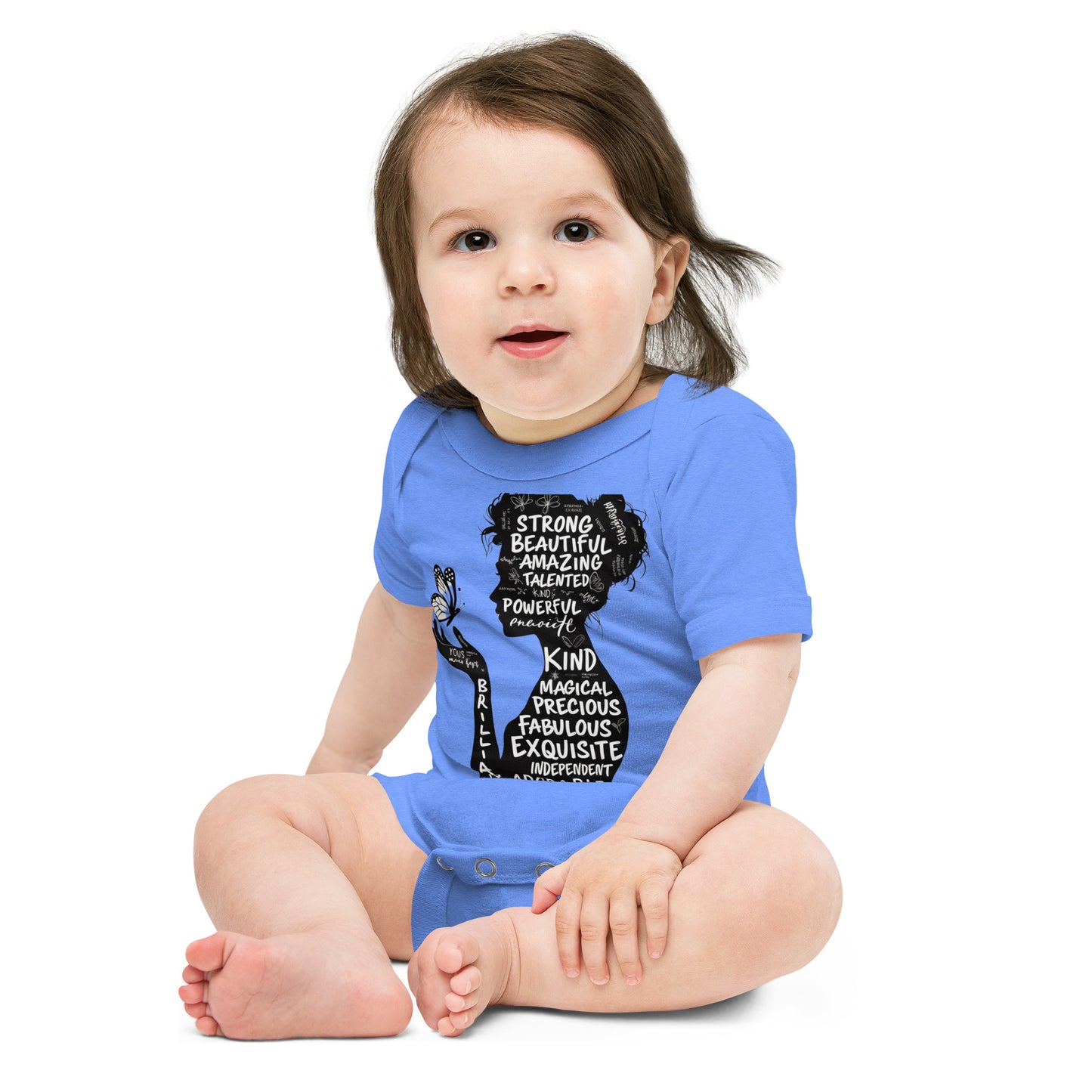 Baby Onesie - Empowering Words Design - Inspirational Infant Bodysuit