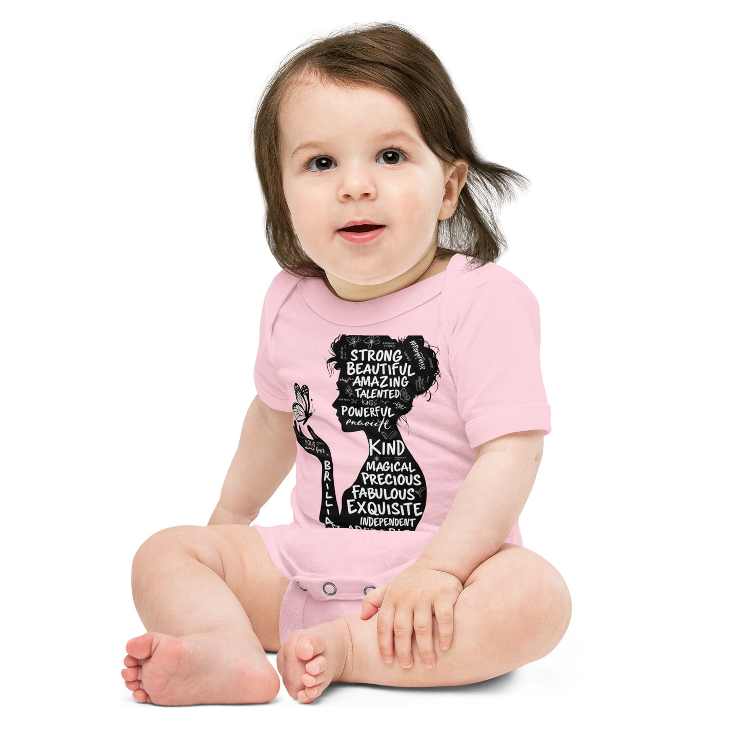 Baby Onesie - Empowering Words Design - Inspirational Infant Bodysuit