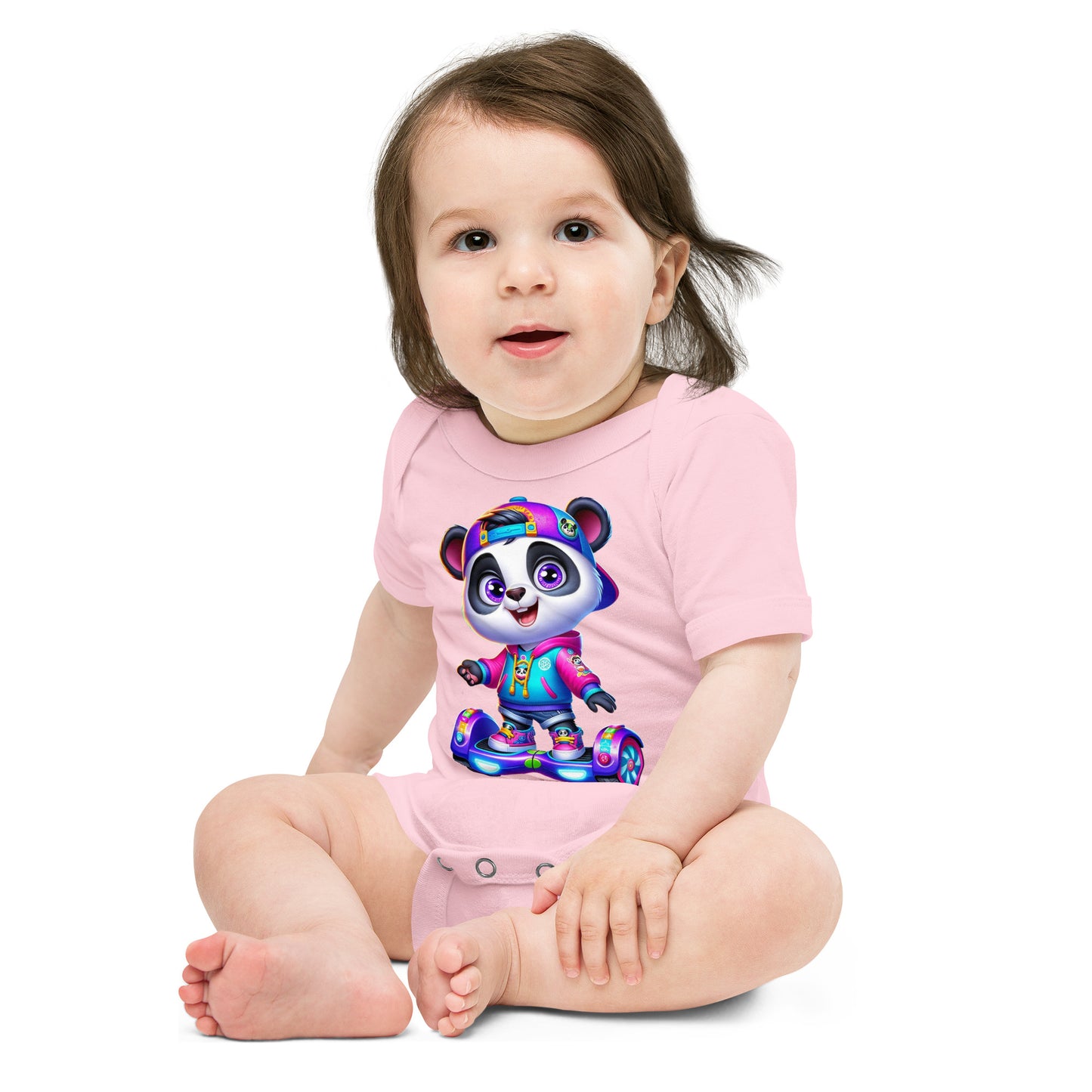 Baby Onesie - Panda on Hoverboard Adventure - Mission 11