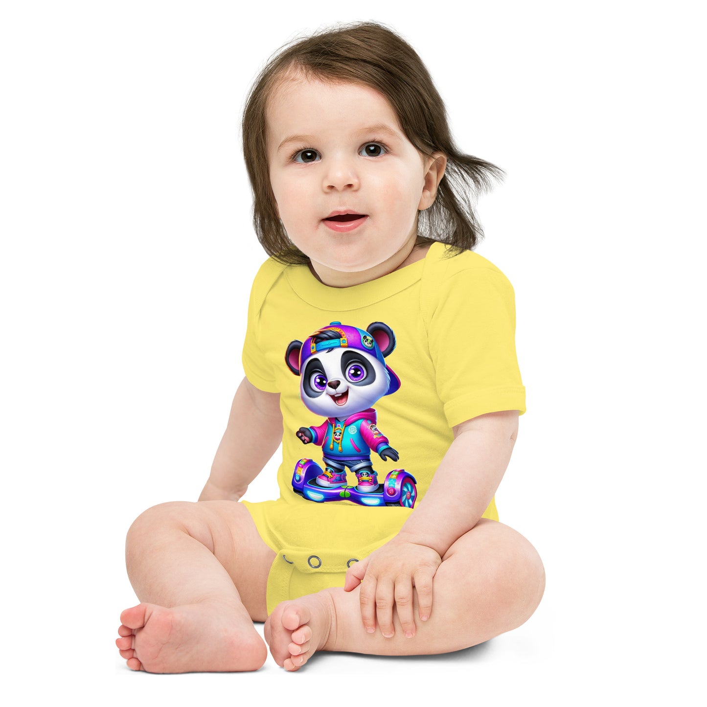 Baby Onesie - Panda on Hoverboard Adventure - Mission 11