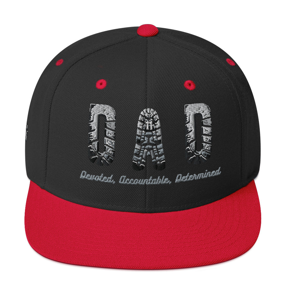 Classic Fit Snapback Hat (DAD) Dependable Accountable Determined Mission 11 Values