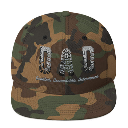 Classic Fit Snapback Hat (DAD) Dependable Accountable Determined Mission 11 Values