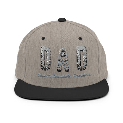 Classic Fit Snapback Hat (DAD) Dependable Accountable Determined Mission 11 Values