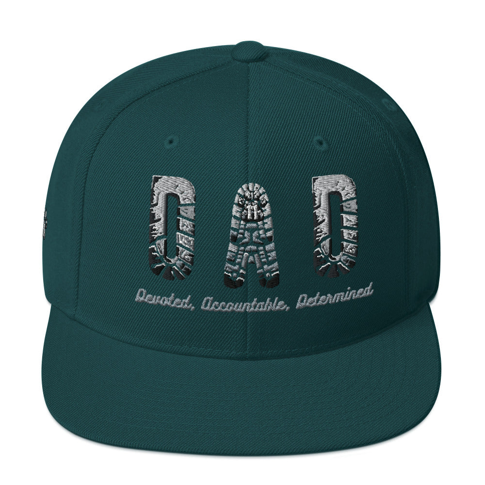 Classic Fit Snapback Hat (DAD) Dependable Accountable Determined Mission 11 Values