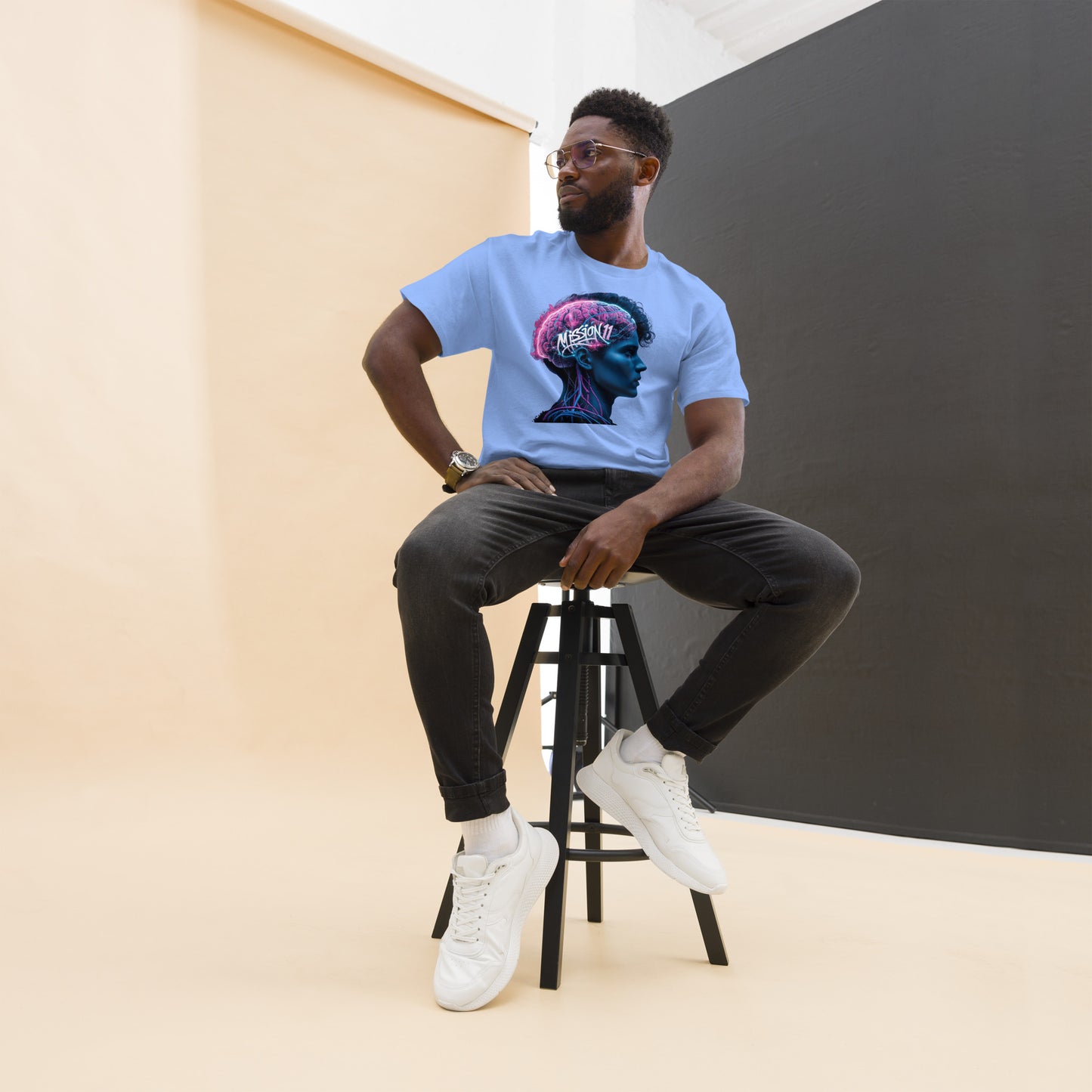 Neural Enlightenment: Mission 11 Men's Graphic Tee