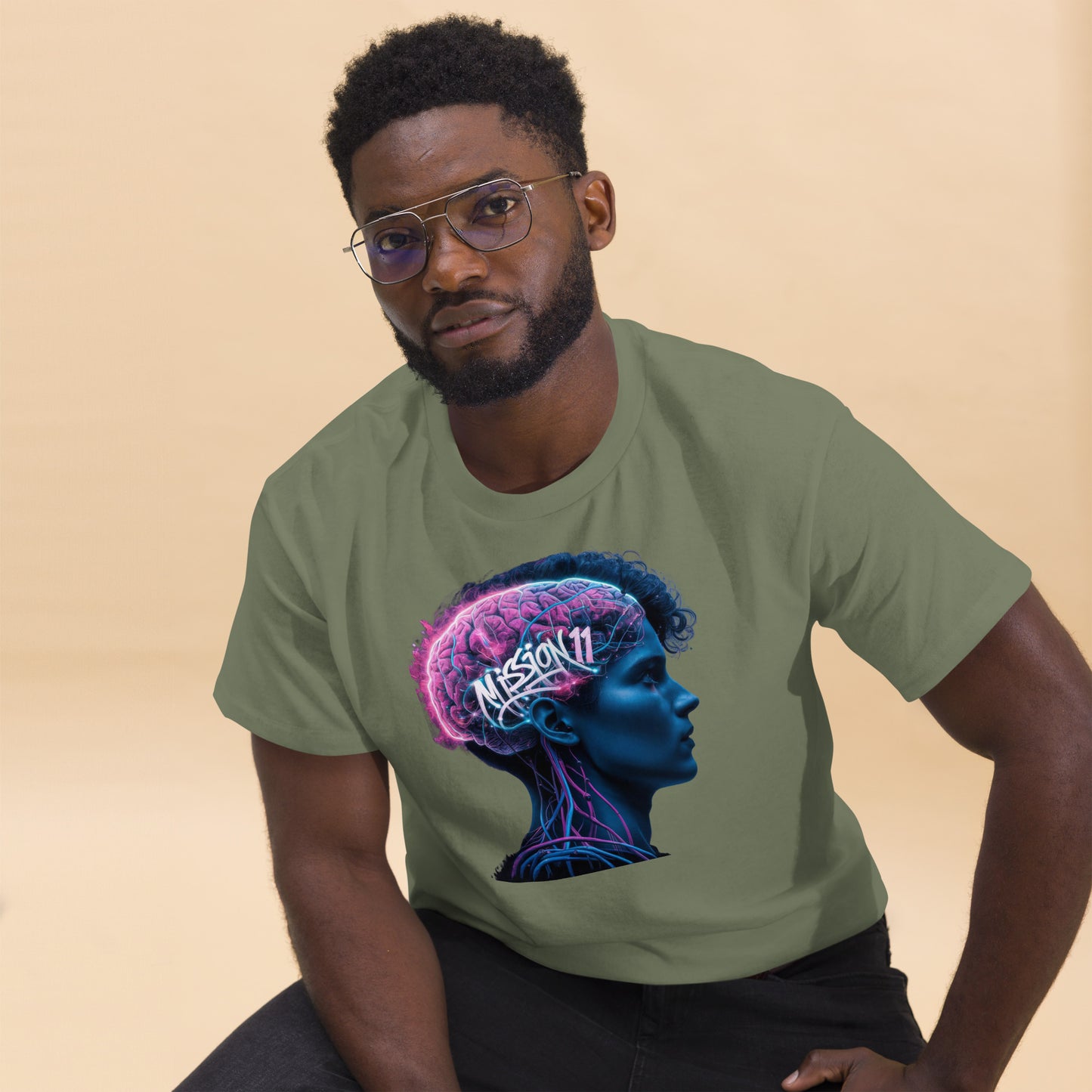 Neural Enlightenment: Mission 11 Men's Graphic Tee