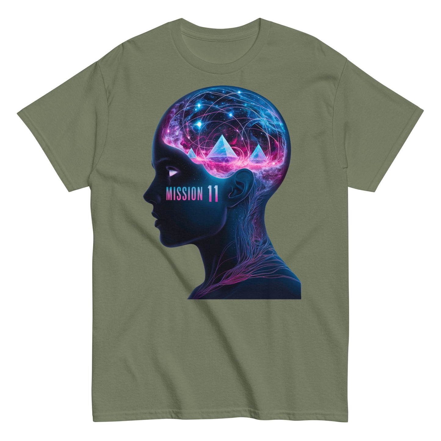 Mission 11 Cosmic Mind Tee - Men's Graphic T-Shirt with Vibrant Design