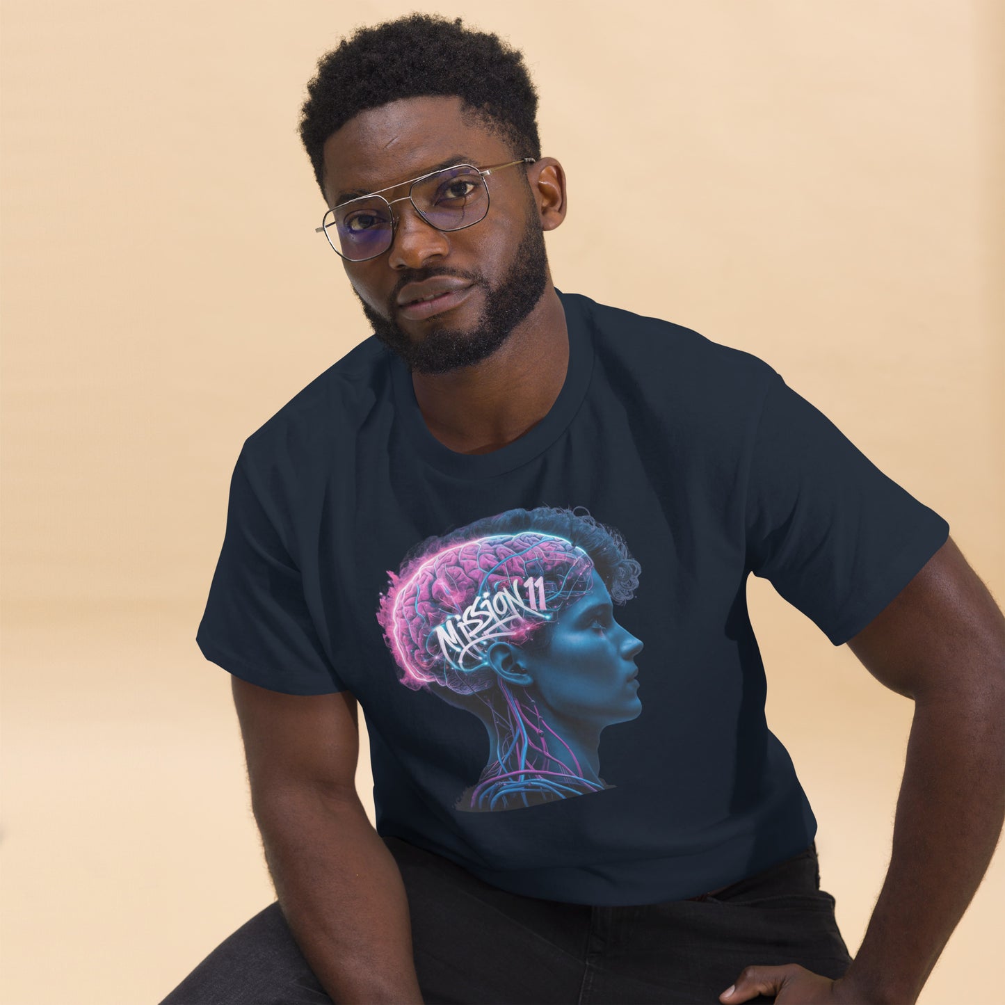 Neural Enlightenment: Mission 11 Men's Graphic Tee