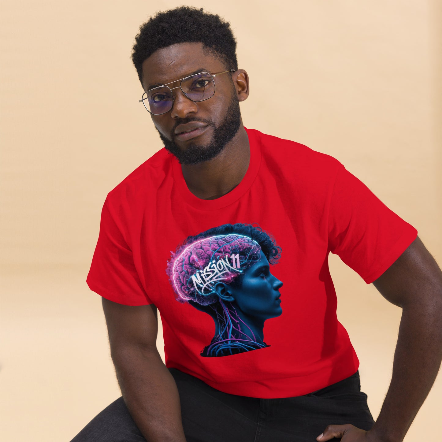 Neural Enlightenment: Mission 11 Men's Graphic Tee