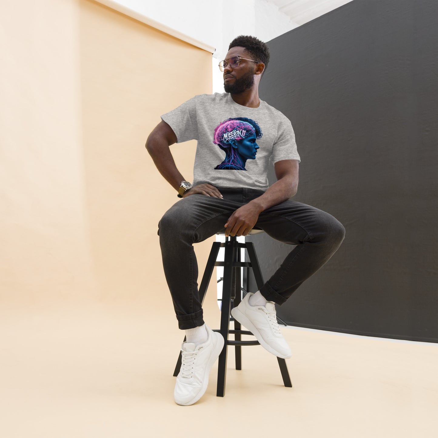 Neural Enlightenment: Mission 11 Men's Graphic Tee