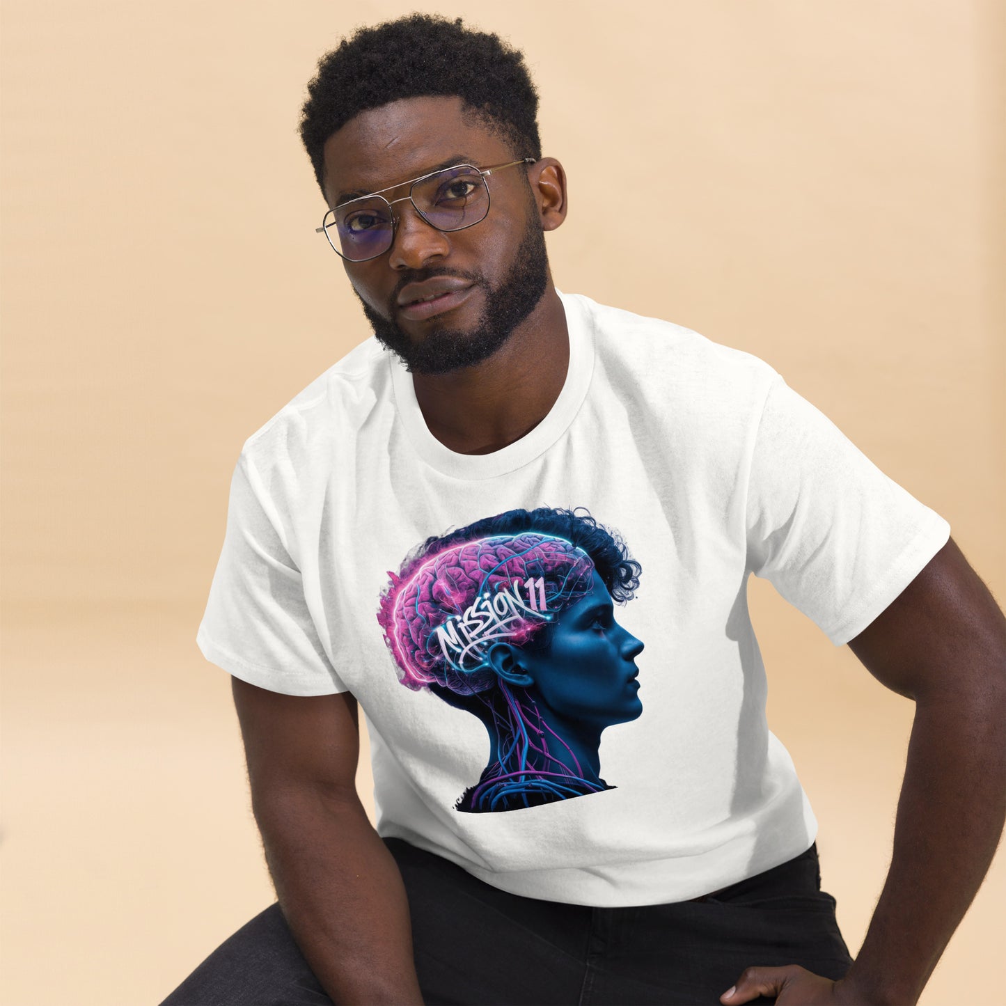 Neural Enlightenment: Mission 11 Men's Graphic Tee