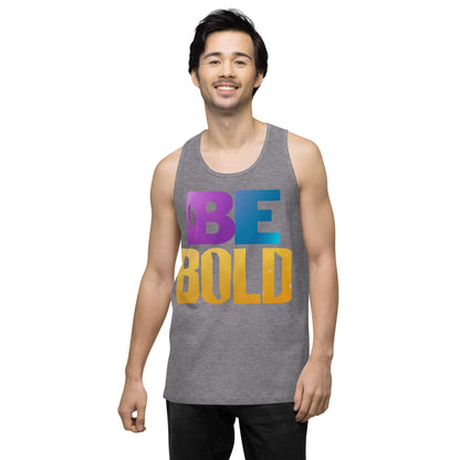 Men's 'Be Bold' Tank Top - Motivational Workout Shirt - Bold Statement Apparel