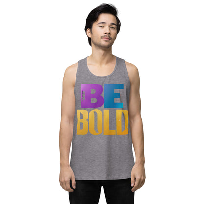 Men's 'Be Bold' Tank Top - Motivational Workout Shirt - Bold Statement Apparel