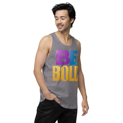 Men's 'Be Bold' Tank Top - Motivational Workout Shirt - Bold Statement Apparel