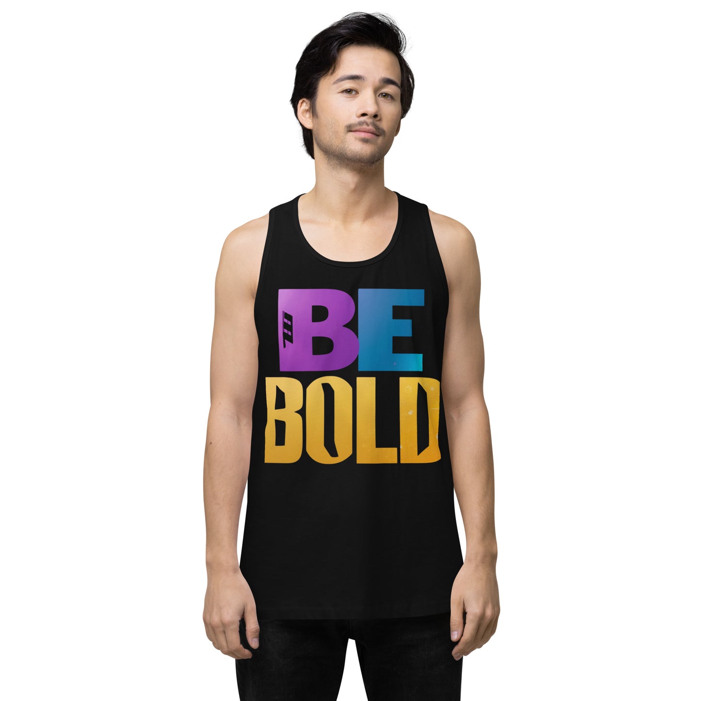 Men's 'Be Bold' Tank Top - Motivational Workout Shirt - Bold Statement Apparel