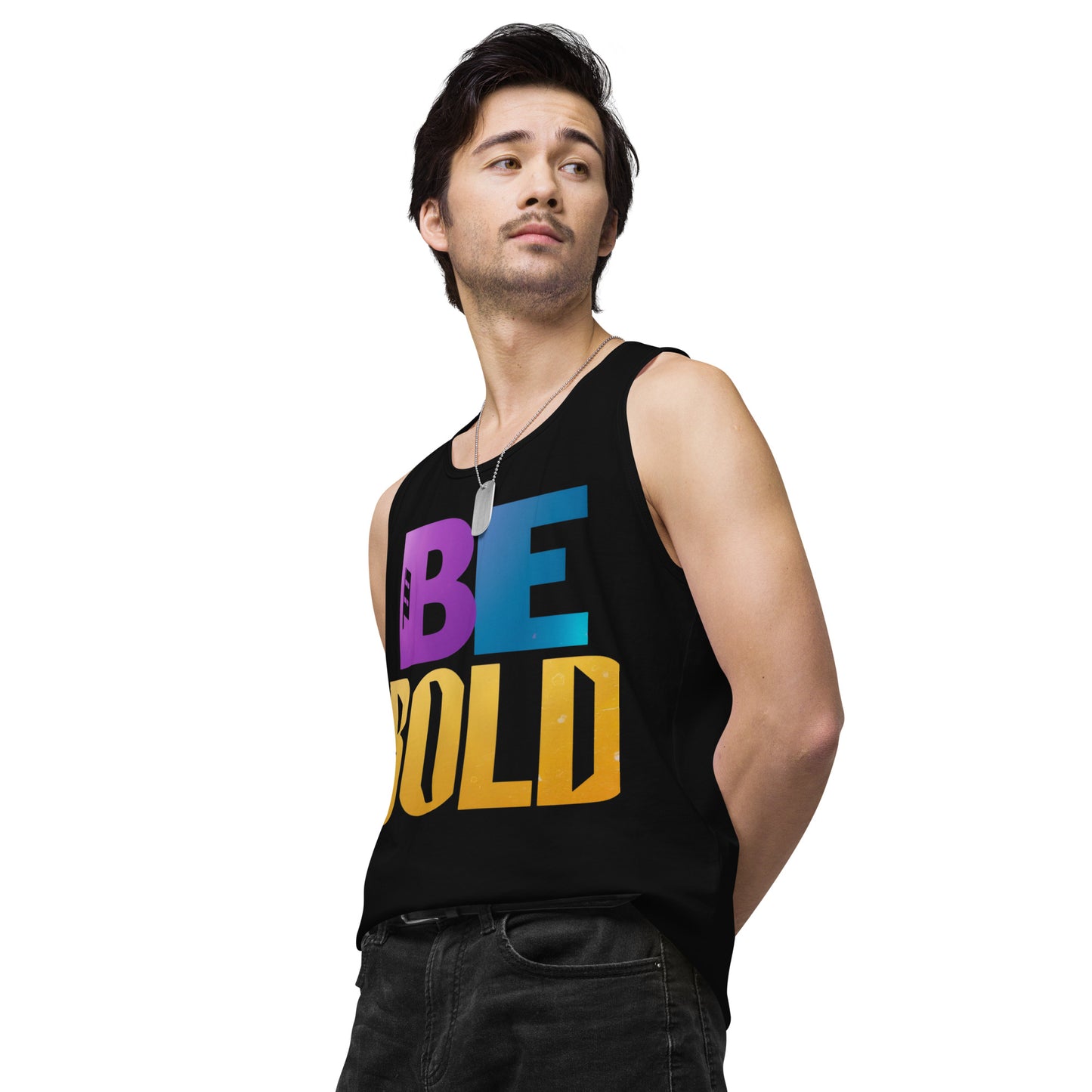 Men's 'Be Bold' Tank Top - Motivational Workout Shirt - Bold Statement Apparel