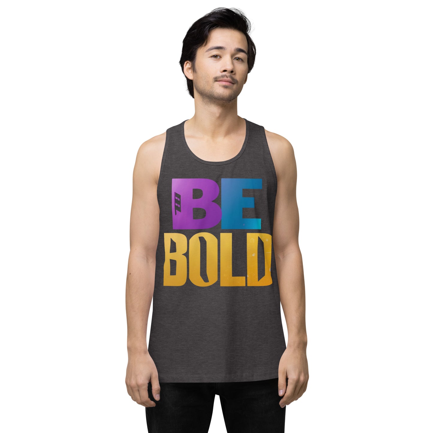 Men's 'Be Bold' Tank Top - Motivational Workout Shirt - Bold Statement Apparel