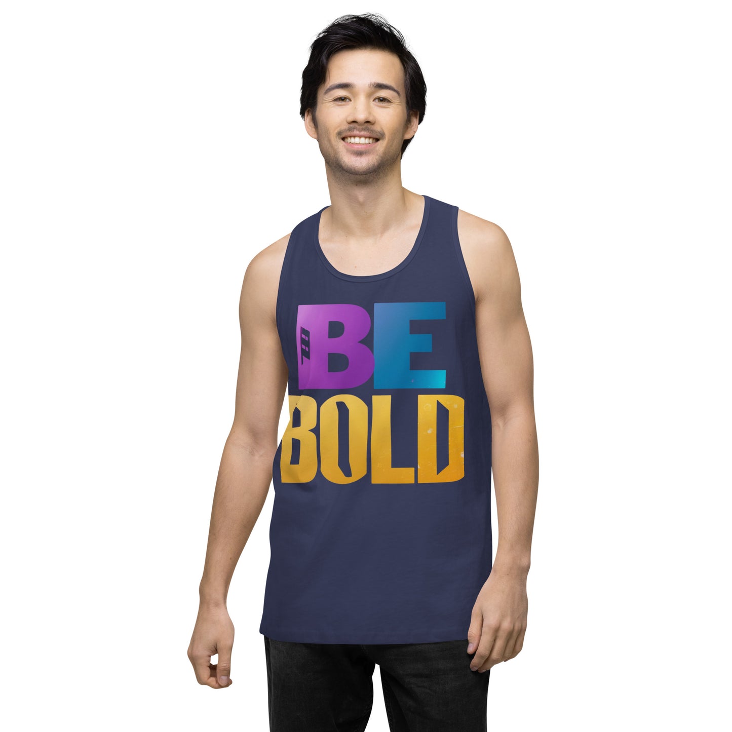 Men's 'Be Bold' Tank Top - Motivational Workout Shirt - Bold Statement Apparel