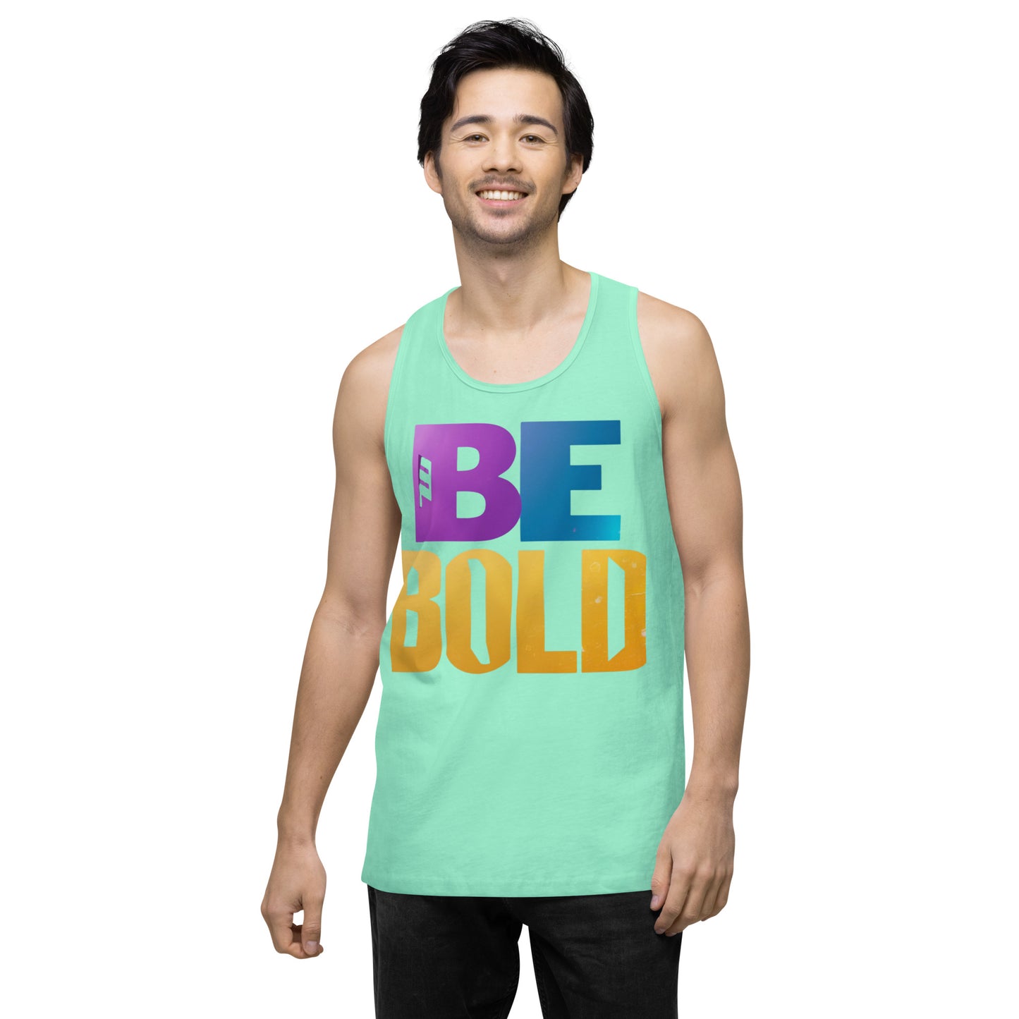 Men's 'Be Bold' Tank Top - Motivational Workout Shirt - Bold Statement Apparel