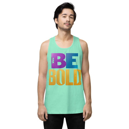 Men's 'Be Bold' Tank Top - Motivational Workout Shirt - Bold Statement Apparel