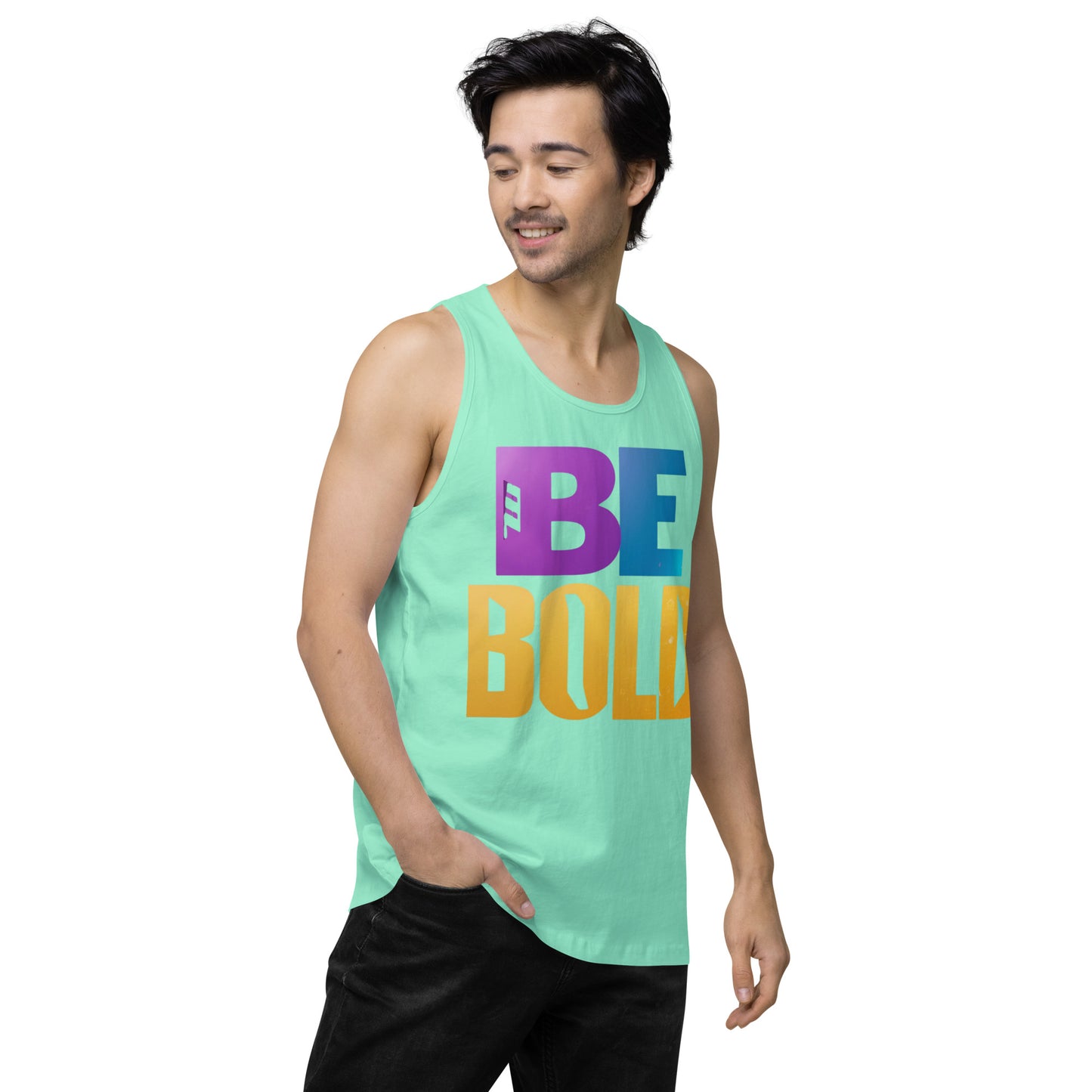 Men's 'Be Bold' Tank Top - Motivational Workout Shirt - Bold Statement Apparel