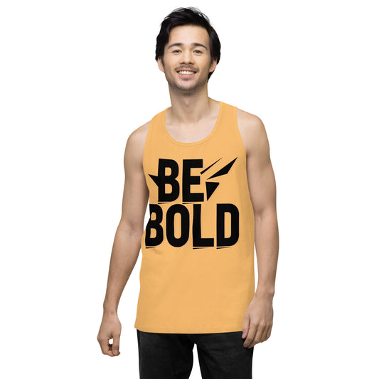 Men's 'Be Bold' Tank Top - Motivational Workout Shirt - Bold Statement Apparel