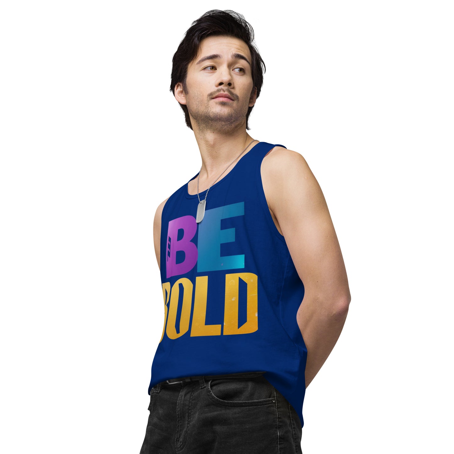 Men's 'Be Bold' Tank Top - Motivational Workout Shirt - Bold Statement Apparel