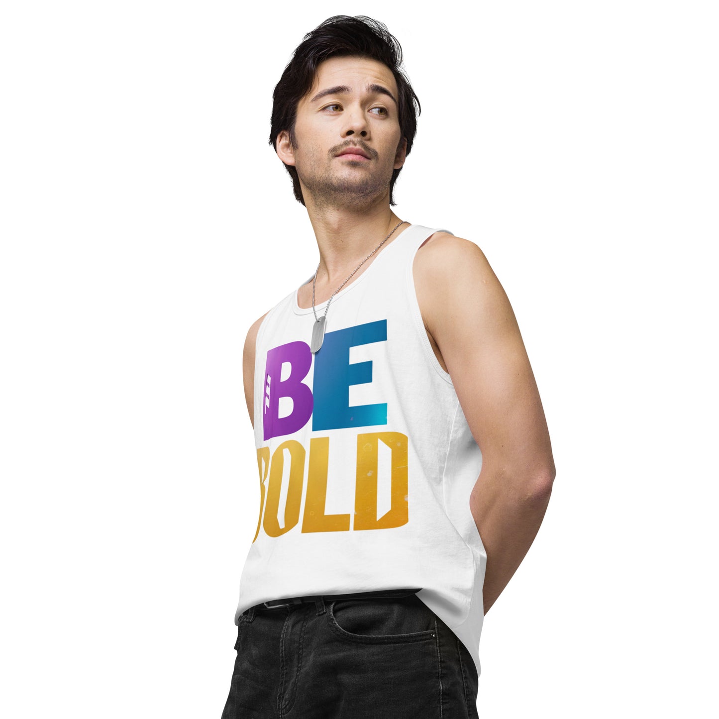 Men's 'Be Bold' Tank Top - Motivational Workout Shirt - Bold Statement Apparel