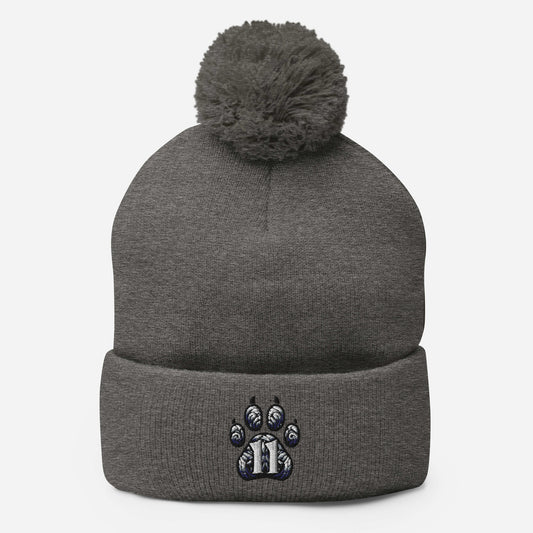 Mission 11 Embroidered Pom-Pom Beanie