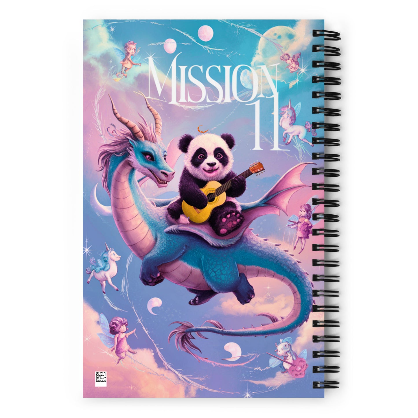 Mission 11 Spiral Notebook - Dream with Purpose the Panda