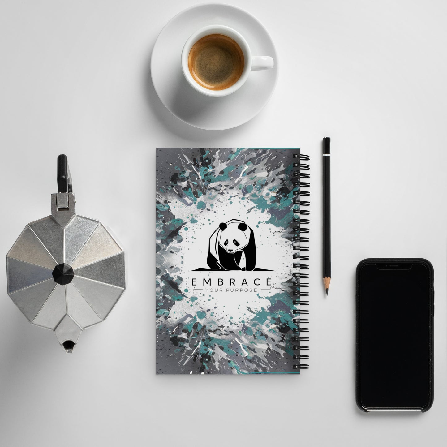 Embrace Your Purpose: Motivational Panda Notebook