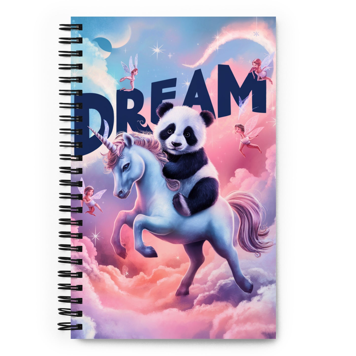 Mission 11 Spiral Notebook - Dream with Purpose the Panda