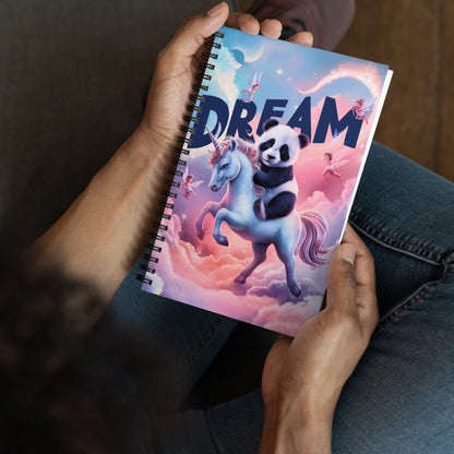 Mission 11 Spiral Notebook - Dream with Purpose the Panda