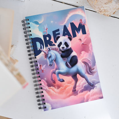 Mission 11 Spiral Notebook - Dream with Purpose the Panda