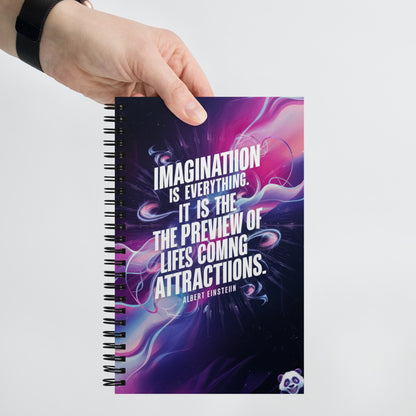 Mission 11 Spiral Notebook - Imagination Quote by Albert Einstein