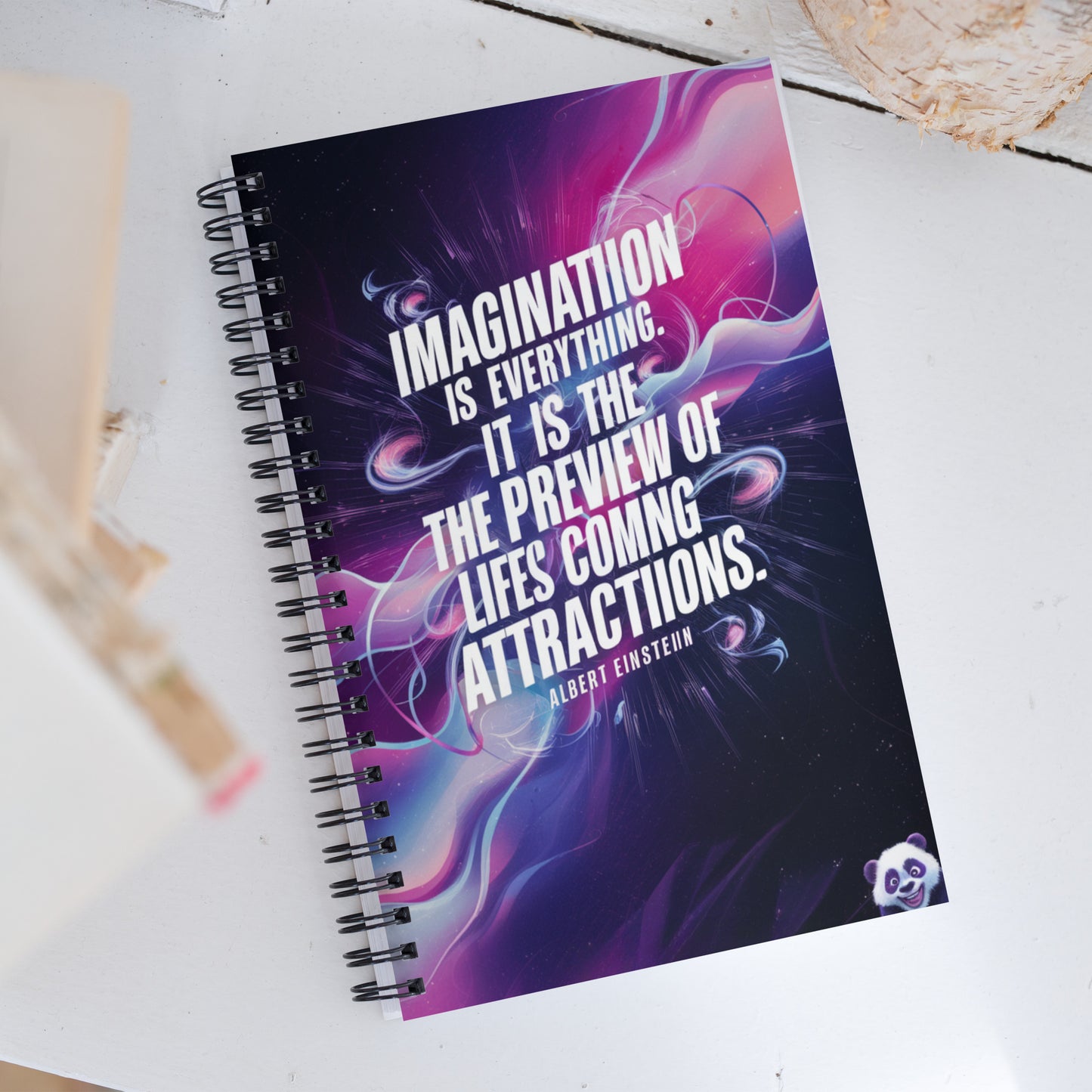 Mission 11 Spiral Notebook - Imagination Quote by Albert Einstein