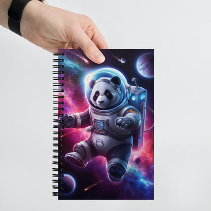 Space Explorer Panda Notebook – Inspirational and Motivational Journal with Dotted Pages