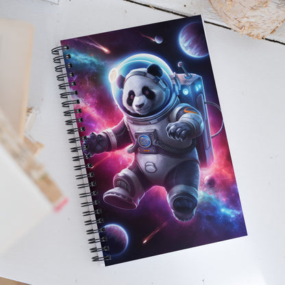 Space Explorer Panda Notebook – Inspirational and Motivational Journal with Dotted Pages