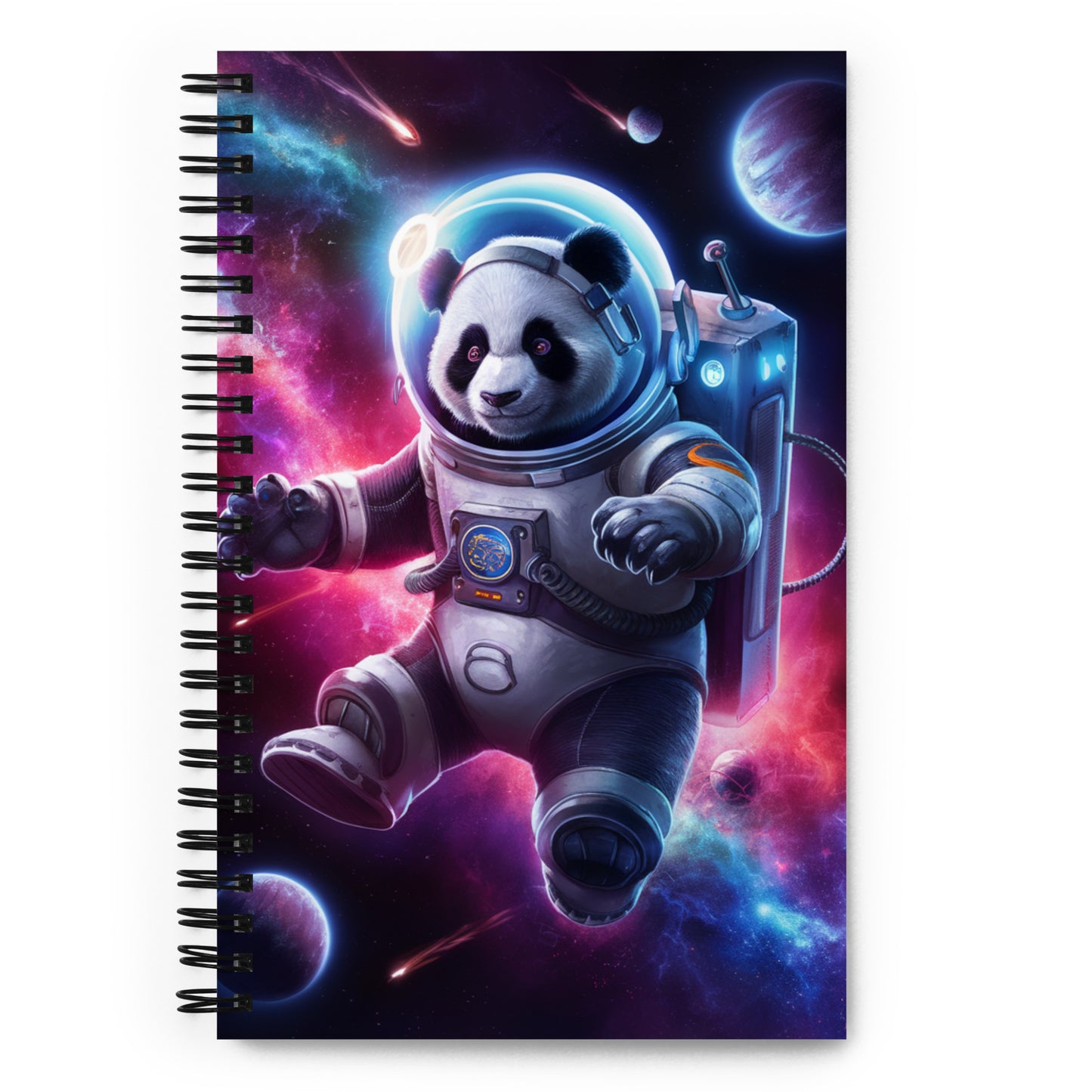 Space Explorer Panda Notebook – Inspirational and Motivational Journal with Dotted Pages