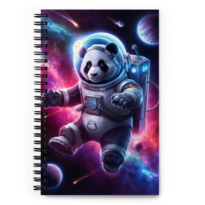 Space Explorer Panda Notebook – Inspirational and Motivational Journal with Dotted Pages