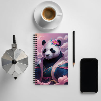 Elegant Panda Princess Notebook – Inspirational and Motivational Journal with Dotted Pages